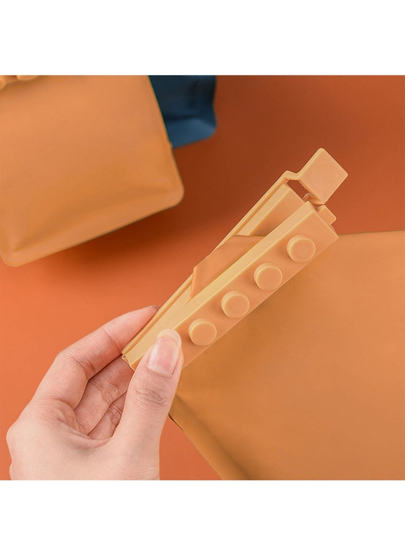 Generic - 4 Pcs Sealing Clips for Food and Snack Bag Bag Clips for Food Storage Plastic Sealing Clip for Food Packages Fresh-Keeping Clamp Sealer for Kitchen - Image 1