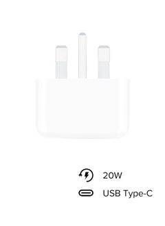 iPhone 20W USB-C 3-Pin Power Adapter White