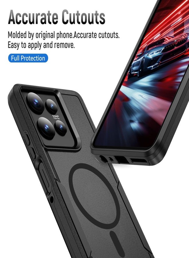 Teayoha for Moto G Power 2025 Case/Moto G Play 2025 Cases,[Compatible with Magsafe] [Military Grade Drop Tested] Shockproof Magnetic Tough Rugged Protective Phone Case -6.8 inch (Black) - Image 5