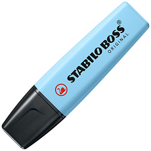 STABILO BOSS Highlighter Pen | 1 Piece | Pastel Breezy Blue - Image 1