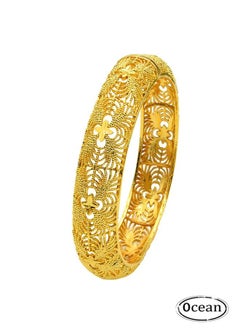 24K Gold Women Plated Hollow Bracelet