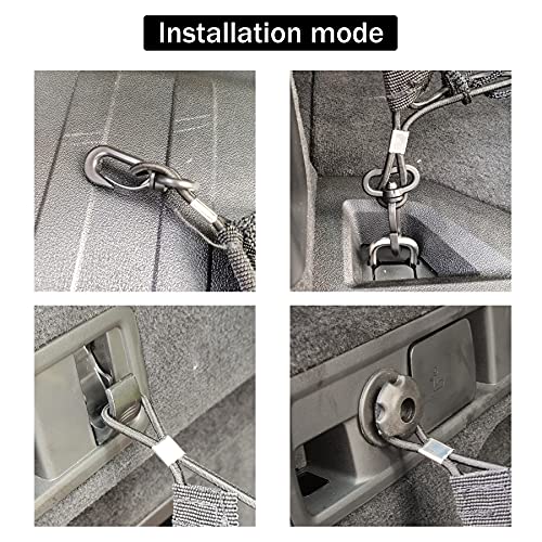 Amiss Cargo Net Stretchable. Adjustable Elastic Trunk Storage Net with Hook for SUVs, Cars and Trucks, Car Exterior Accessories (43.3x15.8 Inch) - Image 5