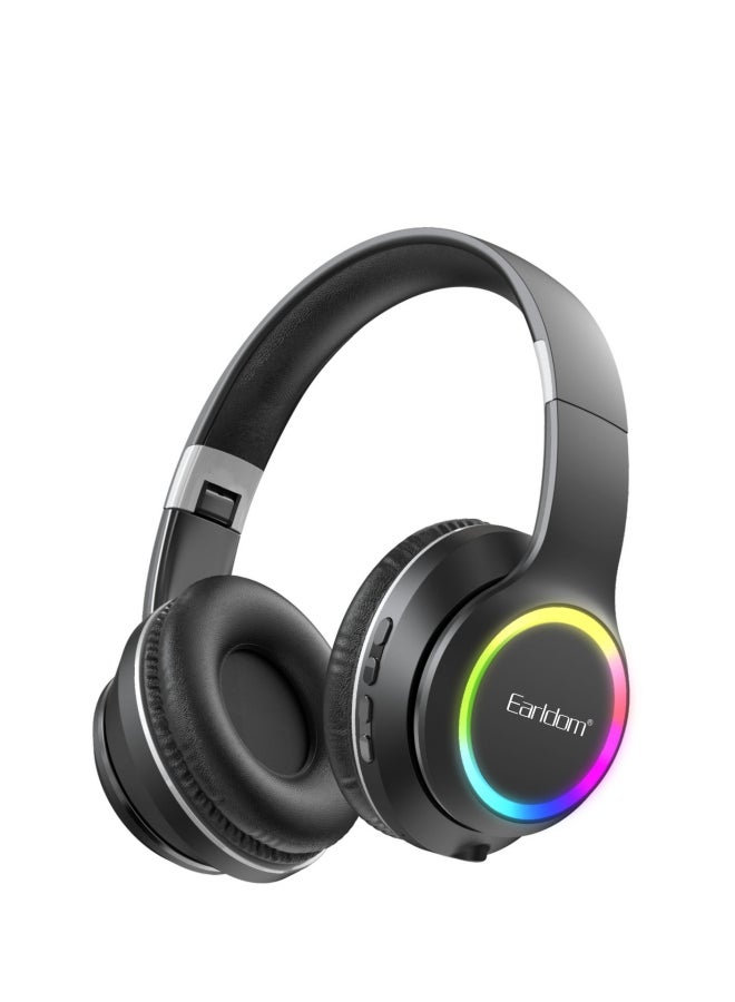 أيرلدوم earldom et-b06 سماعات لاسلكية في الأذن - نقية باس - 40H البطارية - شحن سريع - سريع نوع الناقل التسلسلي العام - C - أسود قابلة للطي - Image 1