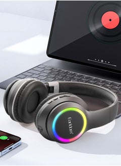 Earldom Earldom ET-B06 Wireless On-Ear Headphones - Pure Bass - 40H Battery - Speed Charge - Fast Usb Type-C - Foldable Black  - Image 4