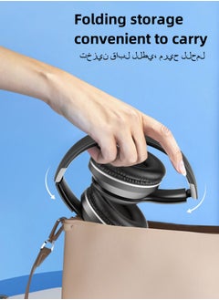 Earldom Earldom ET-B06 Wireless On-Ear Headphones - Pure Bass - 40H Battery - Speed Charge - Fast Usb Type-C - Foldable Black  - Image 3