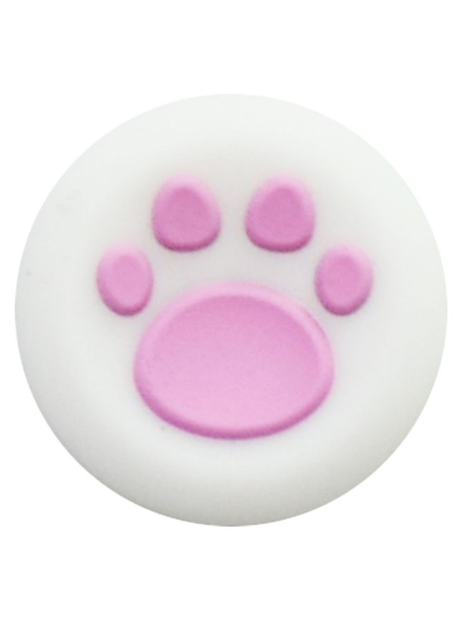 PS4 Rocker Cap XBOX Rocker Cap Beitong Game Cat Claw Silicone Button Cap PS4 Game Universal Handle-Product Color:11 White Background Powder - Image 1