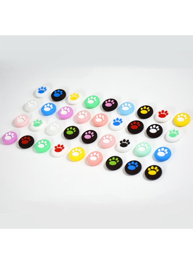 PS4 Rocker Cap XBOX Rocker Cap Beitong Game Cat Claw Silicone Button Cap PS4 Game Universal Handle-Product Color:11 White Background Powder - Image 3