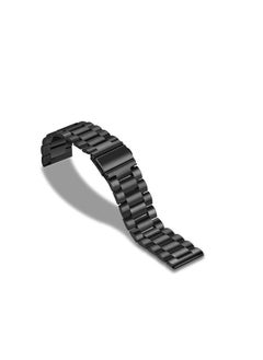 Generic Quick Release Stainless Steel Metal Replacement Straps 20mm Compatible With  Amazfit GTS 4 Mini - Bip 3 - GTS 2 Mini- Amazfit GTS 2-Amazfit GTS 4 Smartwatch (Black)  - Image 2