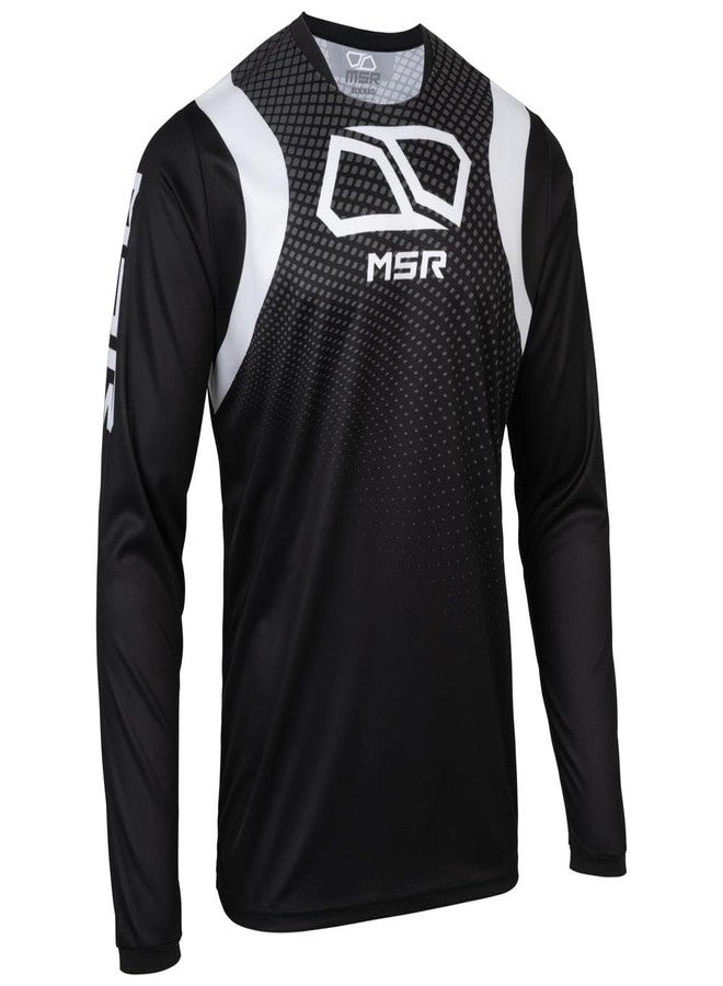 MSR Axxis Range Dirt Bike, Motocross Jersey Small Black - Image 3