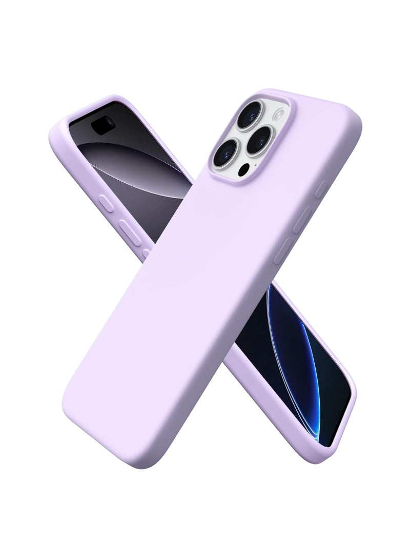 اووكاي جراب متوافق مع iPhone 16 Pro، [سلسلة اللمسة الحريرية والناعمة] جراب واقٍ كامل الجسم من المطاط السيليكوني السائل الناعم الفاخر لهاتف iPhone 16 Pro (أرجواني) - Image 1