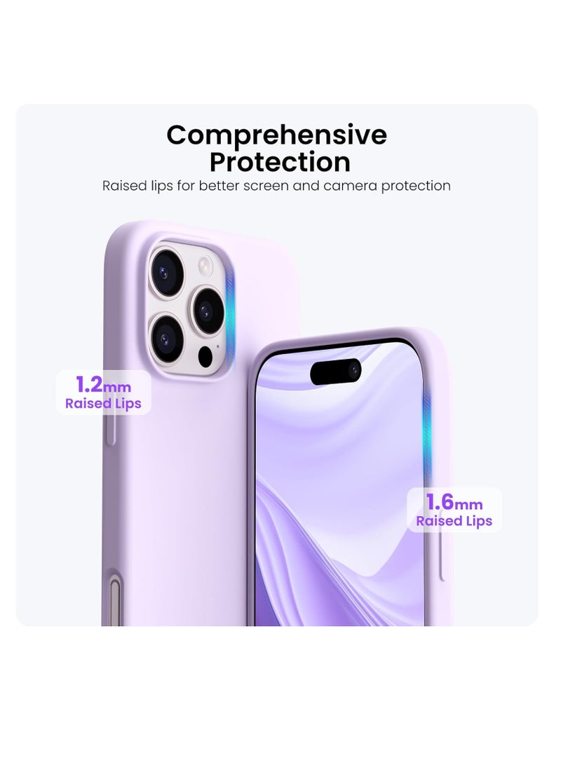 اووكاي جراب متوافق مع iPhone 16 Pro، [سلسلة اللمسة الحريرية والناعمة] جراب واقٍ كامل الجسم من المطاط السيليكوني السائل الناعم الفاخر لهاتف iPhone 16 Pro (أرجواني) - Image 4