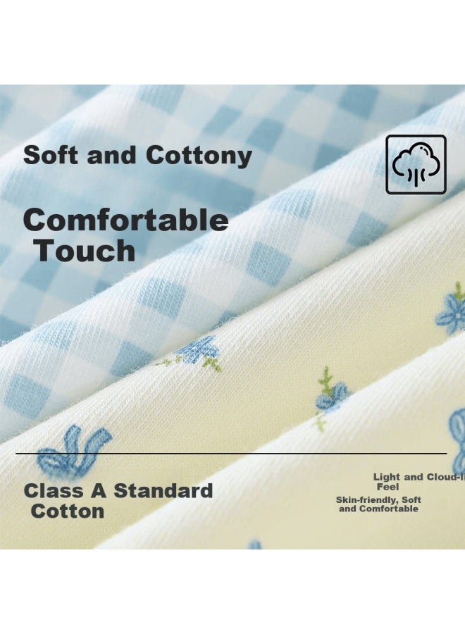 Gujin Women's Day Gift Cotton Antibacterial Extended Crotch Seamless Mid-high Waist Forest Style Boxer Shorts 3-pack - Image 3