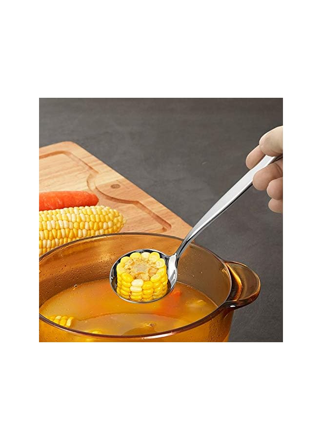 S-TOP 2-Piece Stainless Steel Gravy Soup Spoon, Gravy Ladle Soup, Small Ladle - Image 2