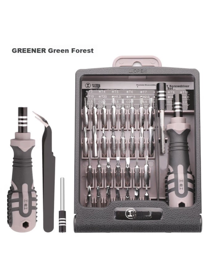 Greener 34-in Screwdriver Set With Hex And Torx Bits, Multi-functional Screwdriver Kit For Disassembly, Home Use, And Repair Of Phones And Computers - Image 2
