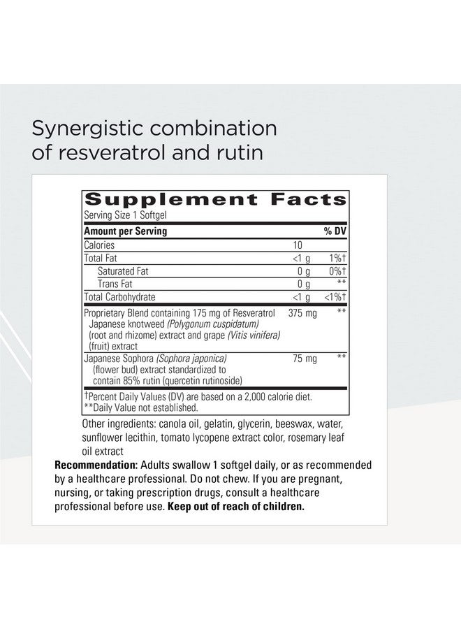 Integrative Therapeutics - Resveratrol Ultra HP, 175 mg Resveratrol - Cardiovascular Support*- 60 Softgels - Image 1