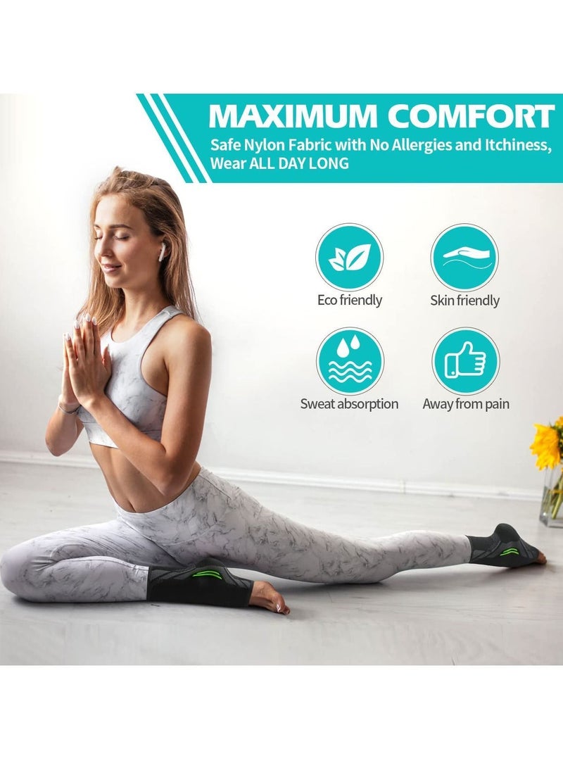 Y&D Ankle Brace Compression, 1 Pair Sleeve for Sprained Ankle, Injury Recovery, Joint Pain, Achilles Tendonitis Support, Plantar Fasciitis Sock Reduce Swelling (S)  - Image 2