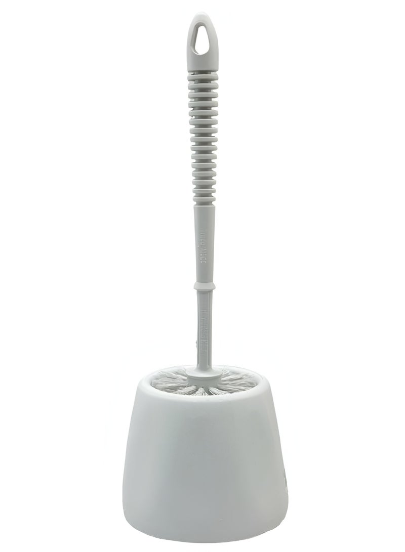 فرشاة مرحاض مع حامل أبيض - تنظيف فعال وسهولة في الاستخدام - Image 1