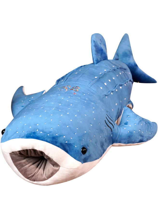Generic - Deep Sea Blue Whale Pillow Large Cushion Children's Room Decoration Aquarium Souvenir Doll Toys Wholesale-Color:Gray Whale-Height:150cm 【2.5kg】 - Image 1