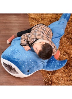 Deep Sea Blue Whale Pillow Large Cushion Children's Room Decoration Aquarium Souvenir Doll Toys Wholesale-Color:Gray Whale-Height:150cm 【2.5kg】