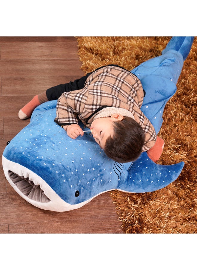 Generic - Deep Sea Blue Whale Pillow Large Cushion Children's Room Decoration Aquarium Souvenir Doll Toys Wholesale-Color:Gray Whale-Height:150cm 【2.5kg】 - Image 1