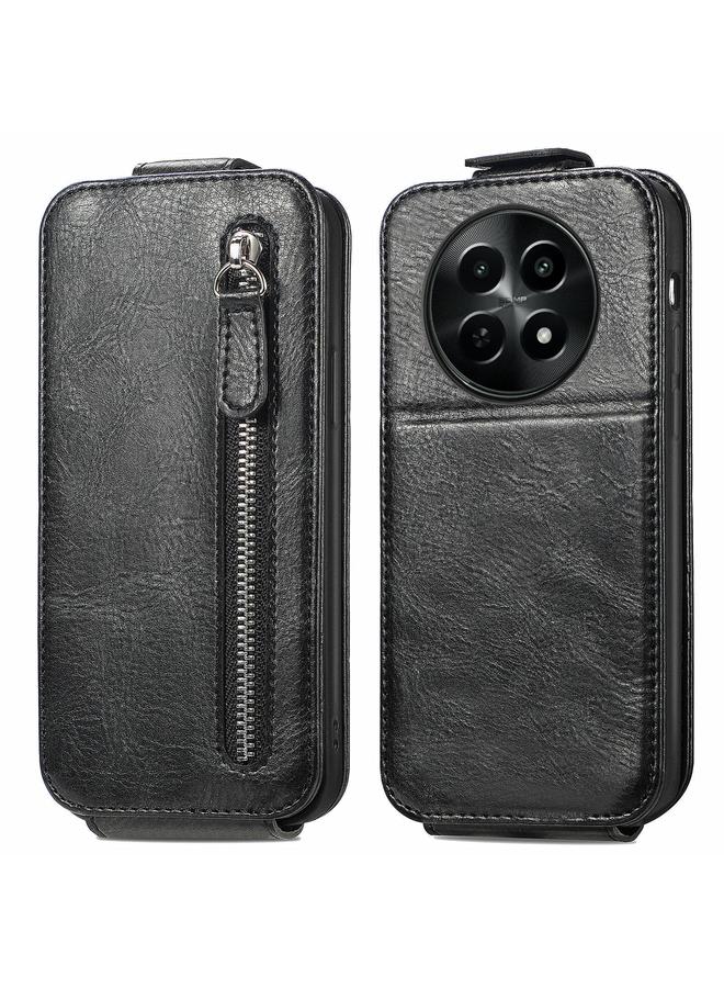 S-TOP Case For Realme 12 Zipper Wallet Vertical Flip Leather Phone Case - Image 1