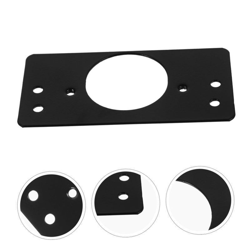 2Pcs Brushed Finish Cabinet Door Hinge Repair Kit with Metal Plates for Kitchen - Image 4