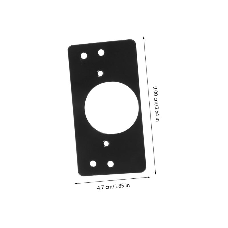 2Pcs Brushed Finish Cabinet Door Hinge Repair Kit with Metal Plates for Kitchen - Image 3