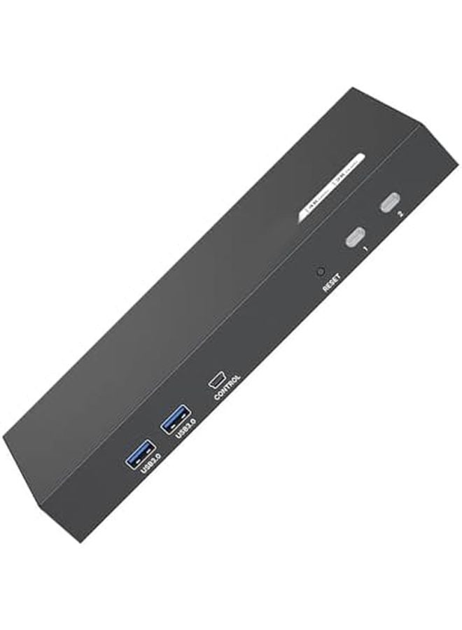 USB 3.0 4K 60Hz مفتاح تبديل KVM لشاشتين تحكم بمفتاح التشغيل السريع إخراج صوت الكمبيوتر مشاركة HDTV - Image 2