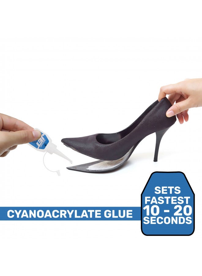 JET GLUE غراء جيت الفوري وطويل الأمد - غراء CA سريع العمل متعدد الاستخدامات - يخترق المواد المسامية ويزيد من مقاومة الصدمات - Image 4