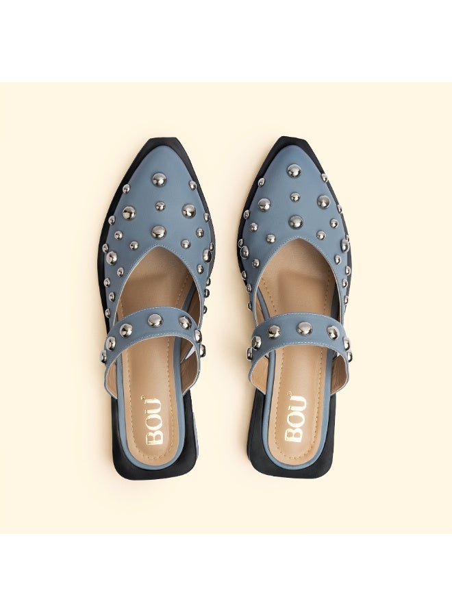 BOU LUNA STUD FLATS - Twilight Wave - Image 4