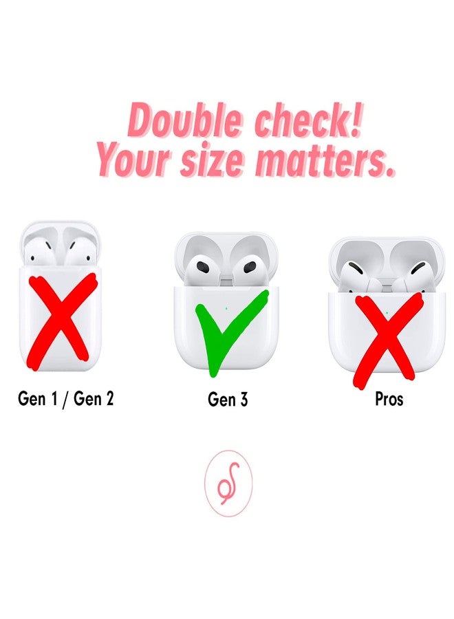 Sonix | Protective Hard Cover Cases for Apple AirPods (3rd Generation) | Terazzo Print | Confetti - Image 3