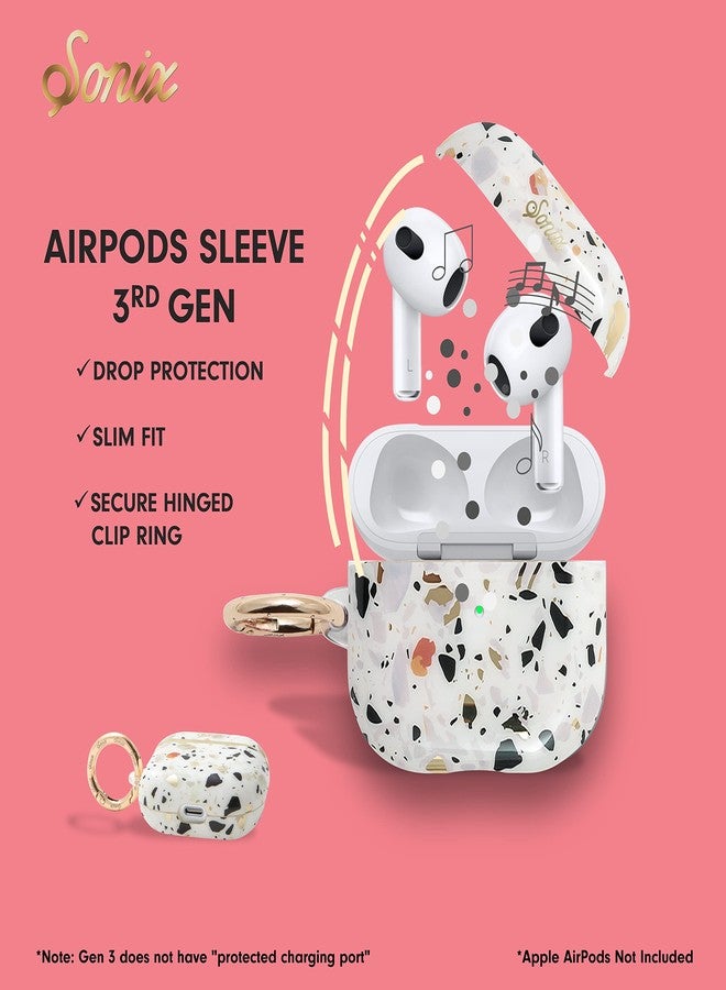 Sonix | Protective Hard Cover Cases for Apple AirPods (3rd Generation) | Terazzo Print | Confetti - Image 4