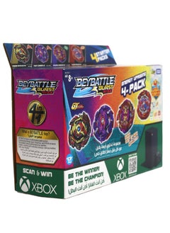BEYBATTLE BURST Takara Tomy-Beyblade-Beybattle Burst-Energy Uprising 4-in-1 Pack C S5 | Beyblade Spinning Top (Stamina, Defense, Balance, & Attack) | Gift for Beyblade Lovers and Kids  - Image 2