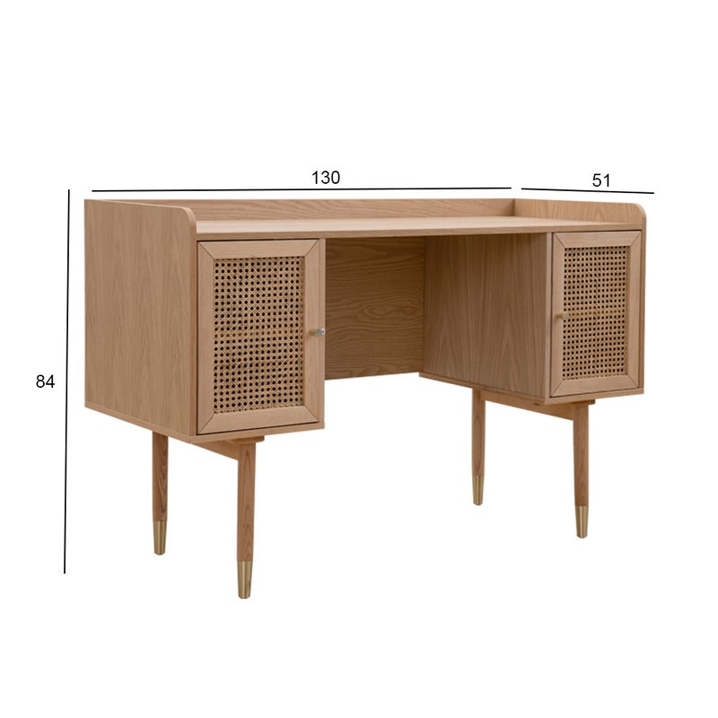ROYAL FURNITURE Toscana Desk in Natural Wood Finish - Image 3