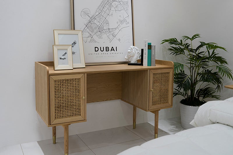 ROYAL FURNITURE Toscana Desk in Natural Wood Finish - Image 1