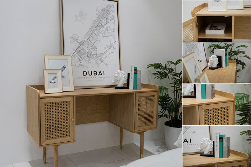 ROYAL FURNITURE Toscana Desk in Natural Wood Finish - Image 2