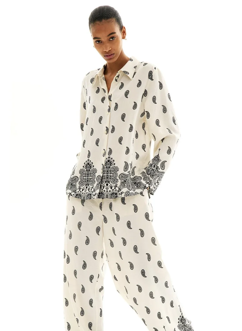 H&M Patterned twill shirt