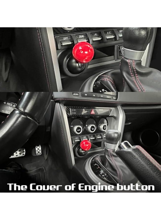 Generic Car Engine Push to Start Button Cover & Rocker, Super Mario Car One-Button Start Lever, Car Engine Start Button Decorative Accessories (Red)  - Image 2