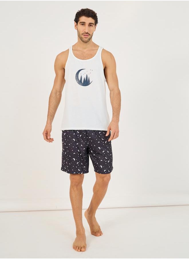 Moon Graphic Print Tank and Shorts Set - pzsku/Z47719E6D4668BC31836FZ/45/_/1738970625/77873cab-ef95-4314-8c78-76f942faf61c