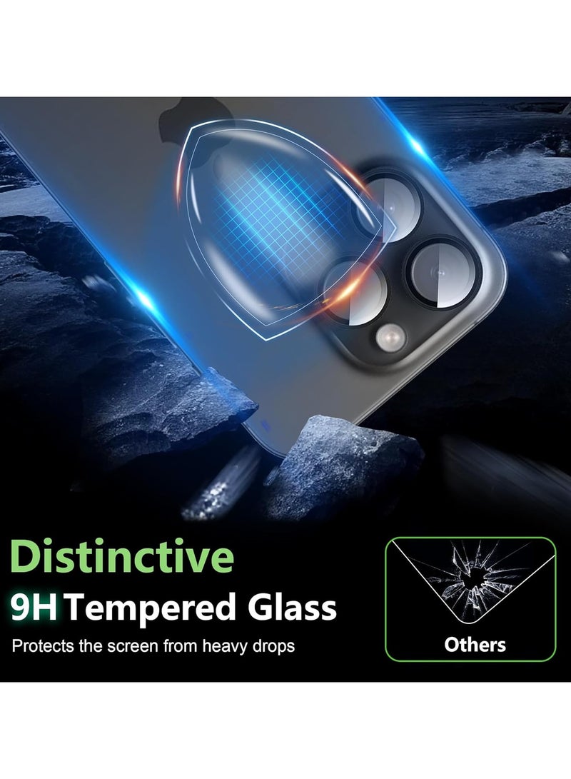 Camera Lens Protector for iPhone 16 Pro/16 Pro Max,Anti-Scratch Easy to Install,High Definition,Anti Fingerprint,Tempered Glass film[2+2pack]  - Image 4