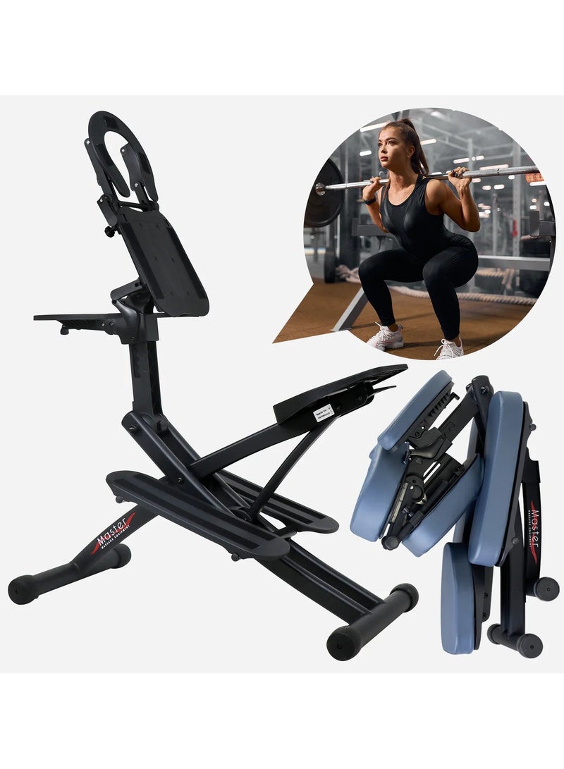 MASTER MASSAGE EQUIPMENT MASTER Rio Foldable Lightweight Massage Chair, Black Color, Fully Adjustable Aluminum Travel Compact Relaxation Massage Chair, with Luggage Carrying Case, 2" Memory Foam Chair - Image 4