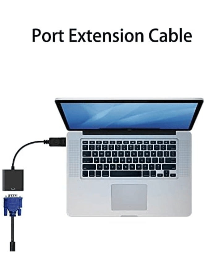 TP-BRIDGE Premium Quality DisplayPort to VGA DP TO VGA 1080*1920@ Thunderbolt TO VGA  Adapter Cable  DisplayPort Connector  Male to VGA  Female No Power Requird  Compatible with Computer, Projector, Desktop, Laptop, PC, Monitor, HDTV, Chromebook, Raspberry Pi, Roku, Xbox And More Connectivity, - Image 4