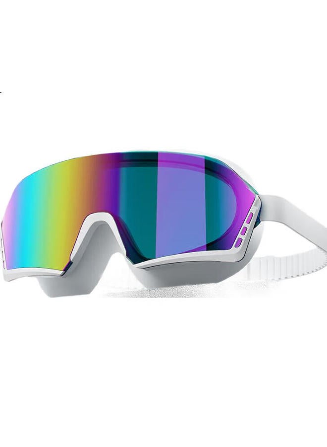 Erke Unisex Adult Waterproof Anti-Fog High Definition All-Match Skiing Plain Plating Swimming Sports Plating Silver Plating Goggles - Image 2