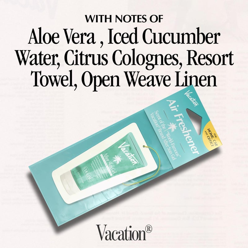 VACATION After Sun Gel Hanging Air Freshener, World Famous Signature Scent, Deodorizer for Car, Home & Office (Pack of 3) - Image 5