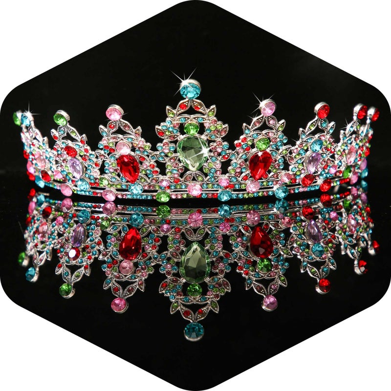 Kamirola - Queen Crown and Tiaras Princess Crown for Women Crystal Headbands for Bridal, Princess for Wedding and Party - Image 1