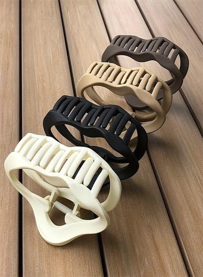 Dkriva مشبك شعر Dkriva® على شكل سحابة كورية - دبوس شعر ملون غير قابل للانزلاق للنساء والفتيات، مشابك شعر أنيقة ونابضة بالحياة، إكسسوارات شعر أنيقة لكل مناسبة (متعدد الألوان) (4 قطع) - Image 5