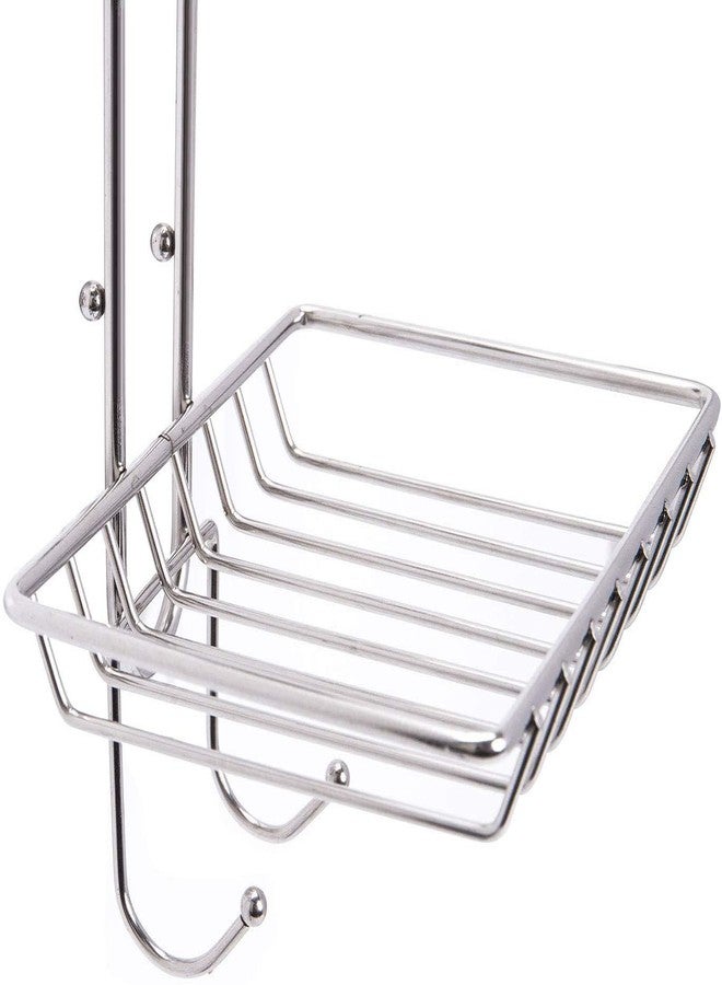 SEMITO Self Adhesive Double Layer Stainless Steel Soap Dish with Hook for Bathroom Kitchen Sink and Wash Basin Silver Pack of 1 - Image 4