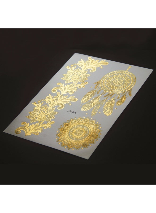 Kiffiyeh Indian henna tattoo stickers henna tattoo stickers Middle Eastern countries hot stamping tattoo stickers cross-border mixed batch - Image 1