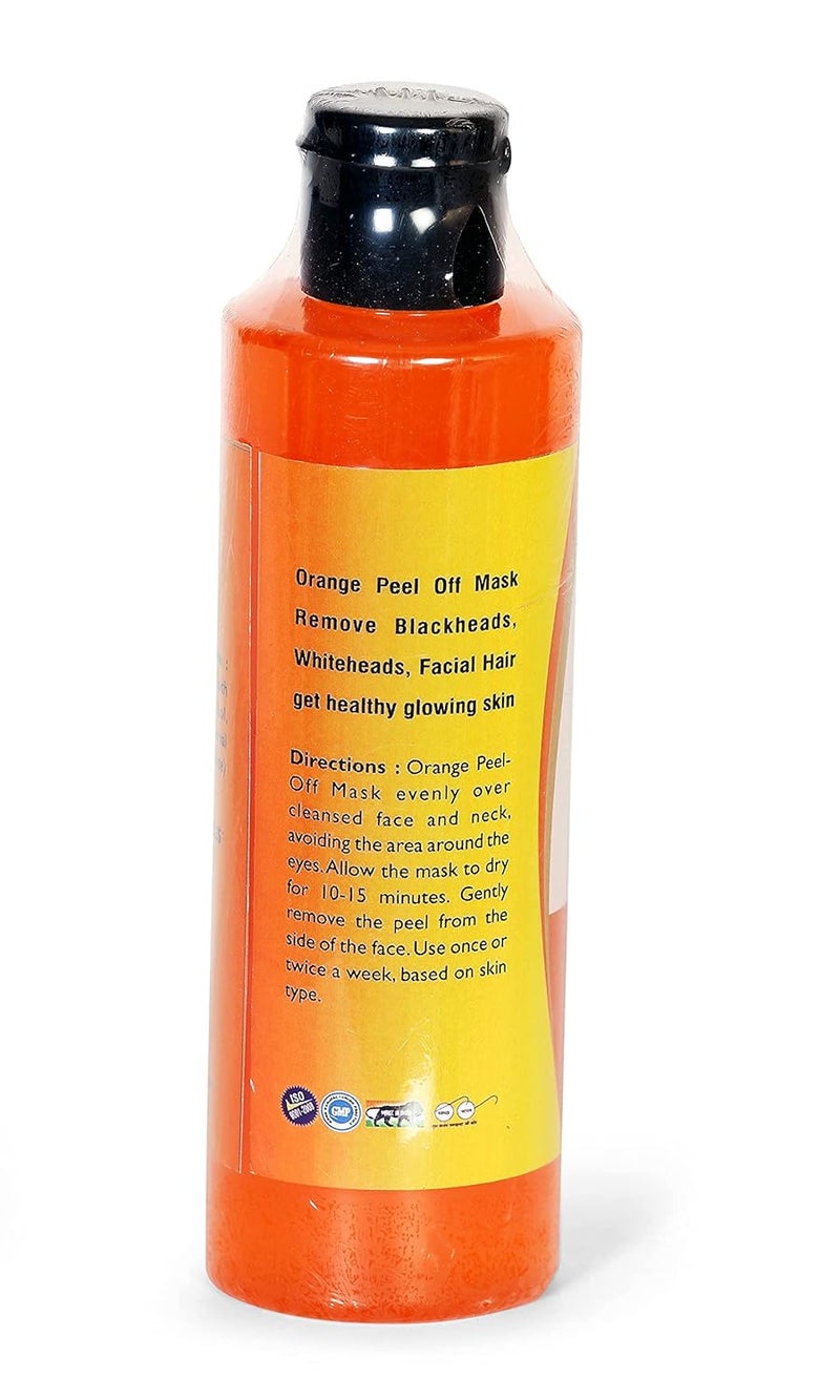 Sheel Orange Peel Off Mask  Tan Removal Orange Peeloff Mask PeelOff Mask for Face Healthy and Glowing Skin 200 ml Pack Of 2 - Image 4