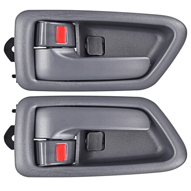 FAERSI 2Pcs Inside Interior Door Handle Front Rear Driver Passenger Side Replacement for 1997 1998 1999 2000 2001 Toyota Camry GrayOE69206AA010E0 69205AA010E0
